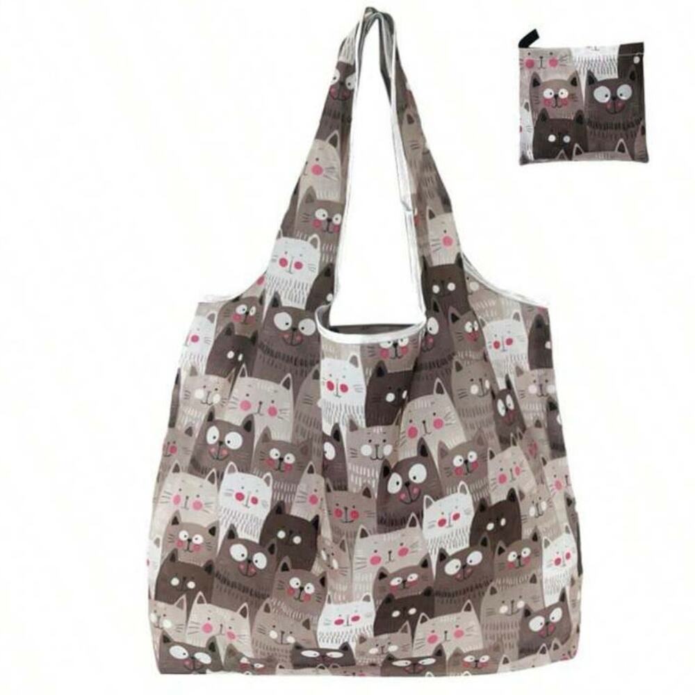 NWT! CATS Large Capacity Shopper Tote Bag & Coin Purse